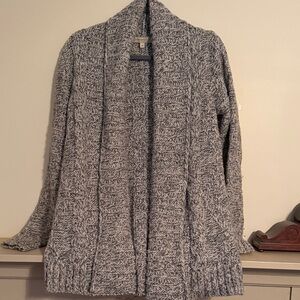 Cozy Gray Knit Cardigan